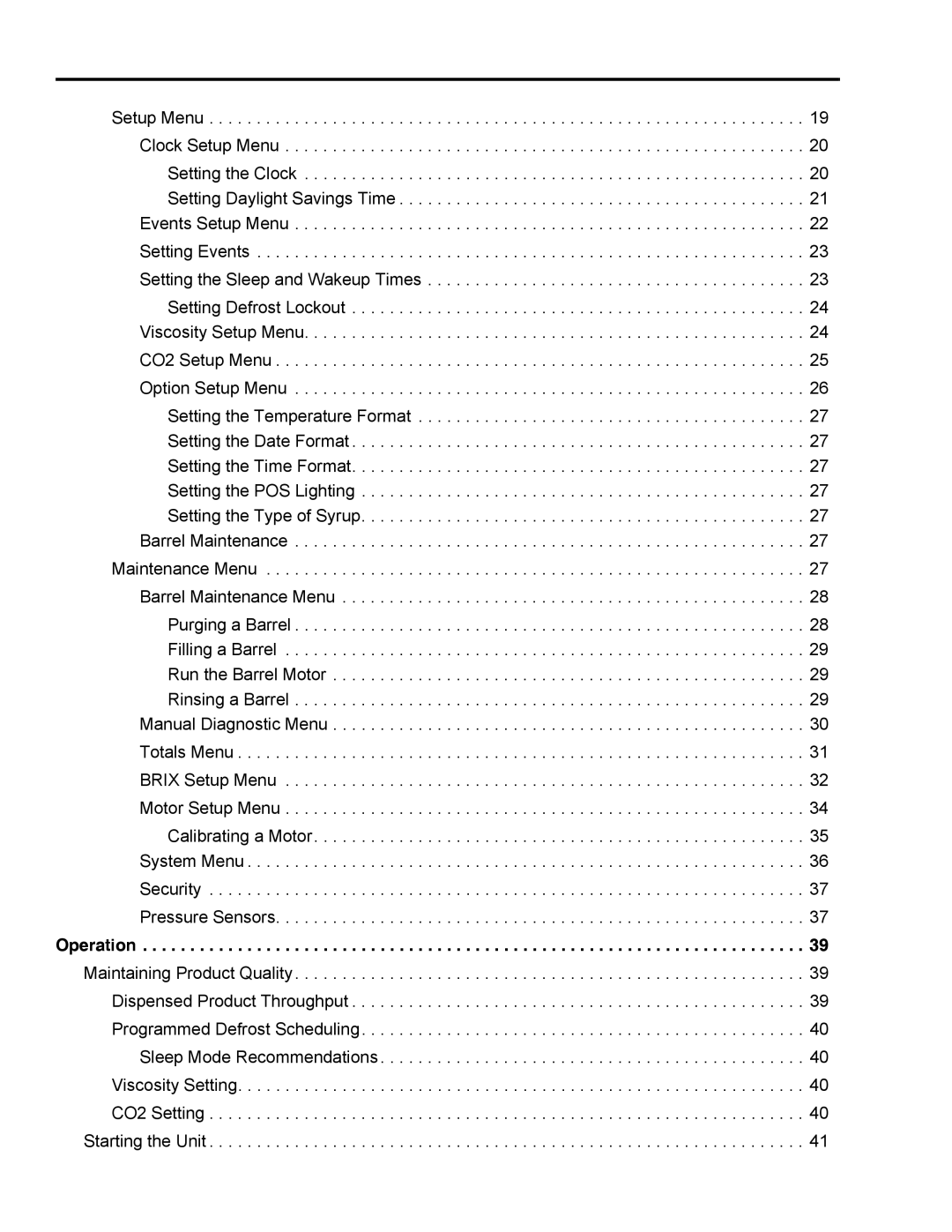 Cornelius 3 service manual Operation 