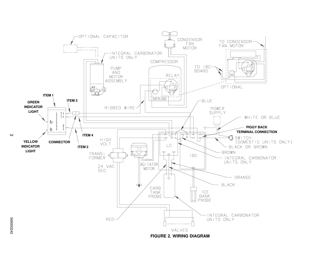 Cornelius 50Hz, 230 VAC installation instructions Wiring Diagram 