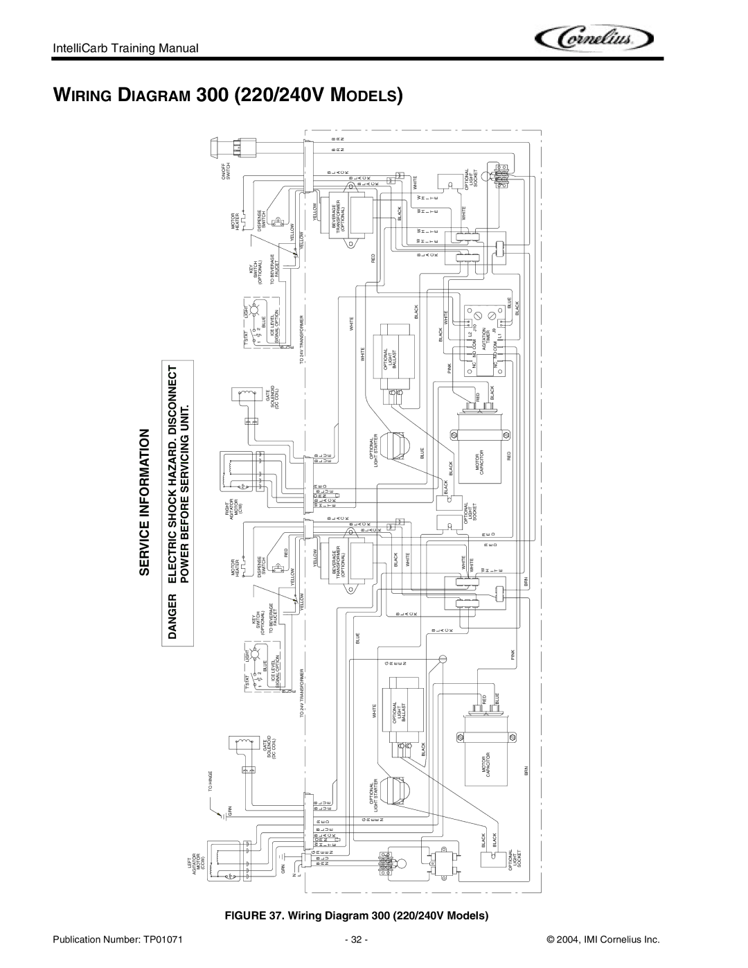 Cornelius Cold Beverage Dispenser manual 300, 2004, IMI Cornelius Inc 