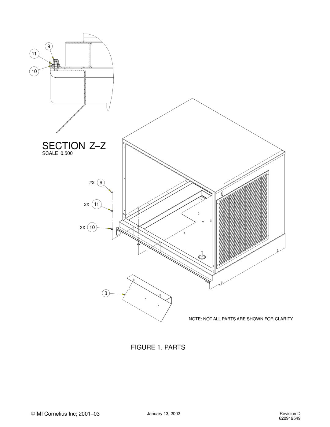 Cornelius ED 175, ED 150, ED 100 manual Section Z-Z 