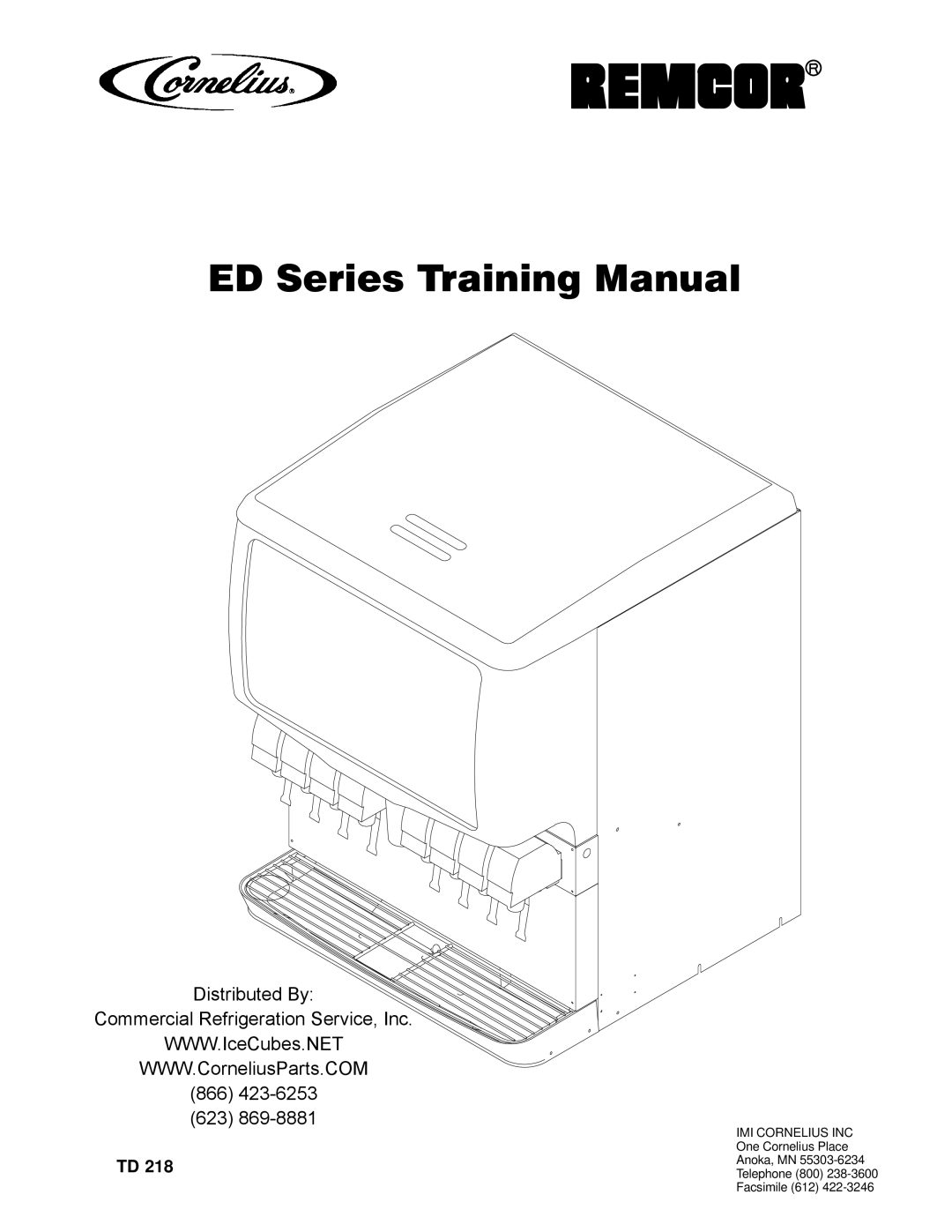 Cornelius manual ED Series Training Manual 