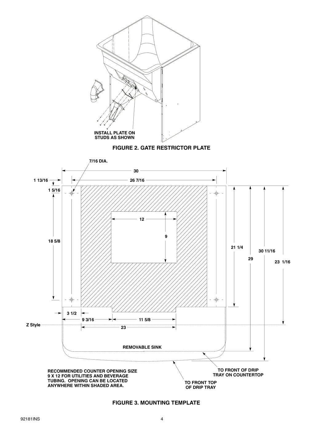 Cornelius Enduro-200/250 installation manual Gate Restrictor Plate 