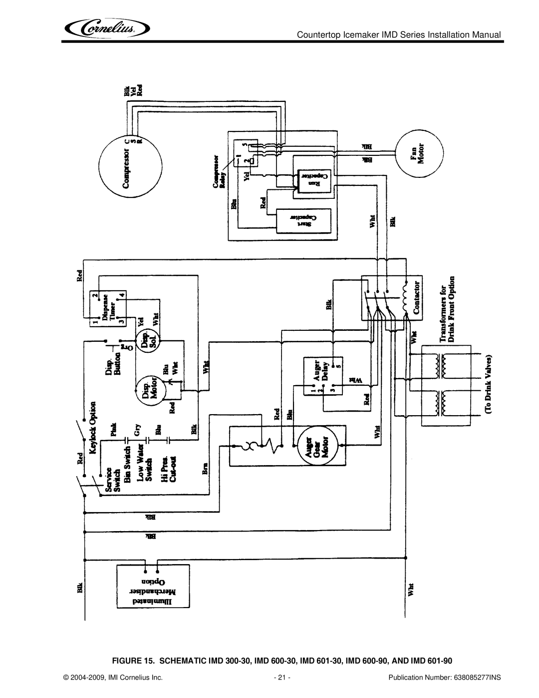 Cornelius installation manual Countertop Icemaker IMD Series Installation Manual 