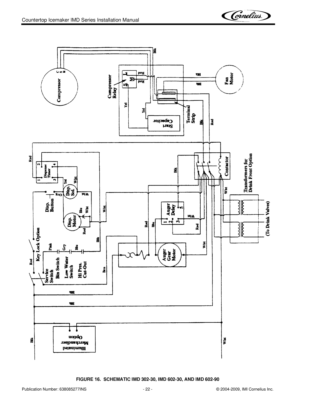 Cornelius IMD Series installation manual Schematic IMD 302-30, IMD 602-30, and IMD 