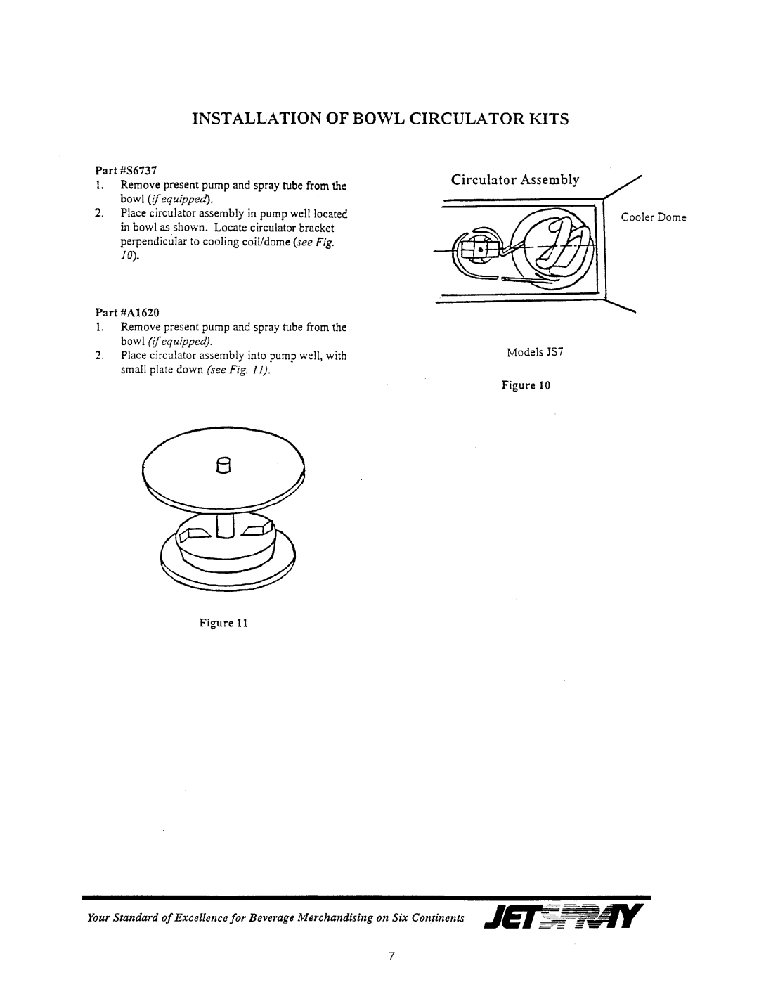 Cornelius JS7-W26, JS7-W25 manual 