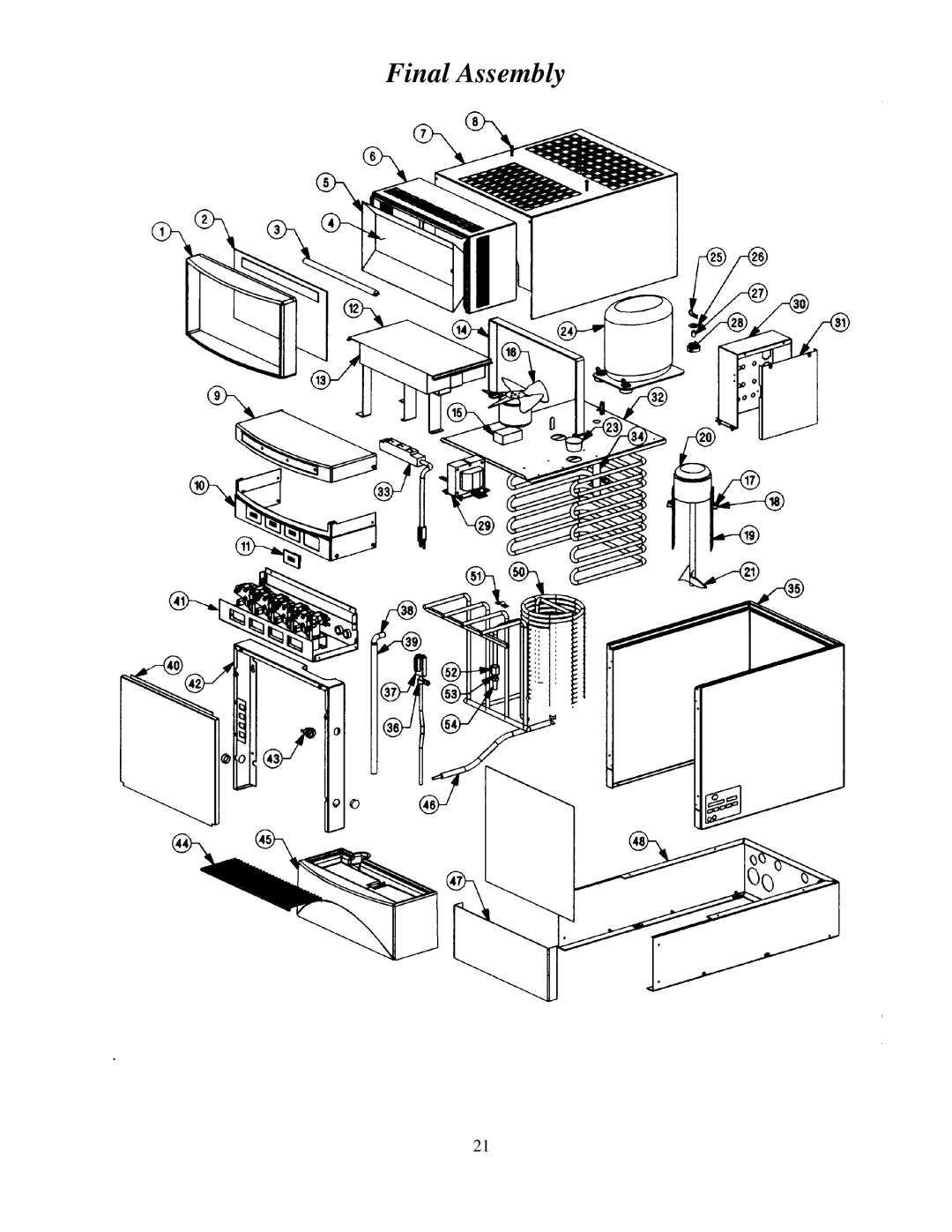 Cornelius MJ31-4 PB, MJ32-4 PB, MJ32-4 PC, MJ30-4 PB, MJ30-4 PC, MJ31-4 PC service manual Final Assembly 