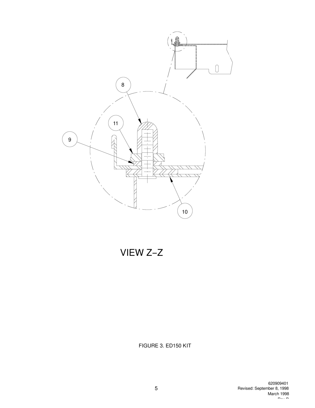 Cornelius P/N 629083204, P/N 629083202 manual View Z--Z 