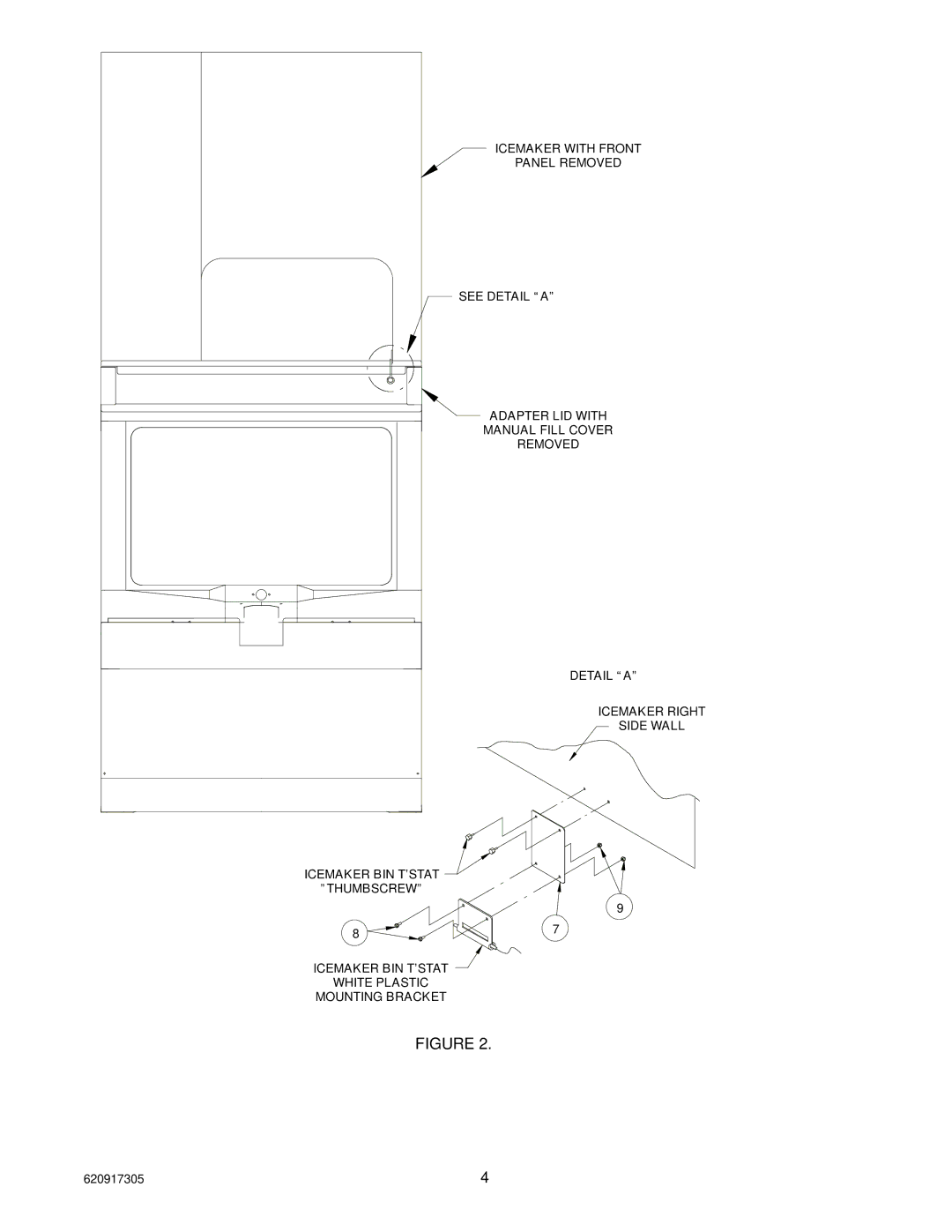 Cornelius P/N 629087003, P/N 629087002 installation instructions Removed 