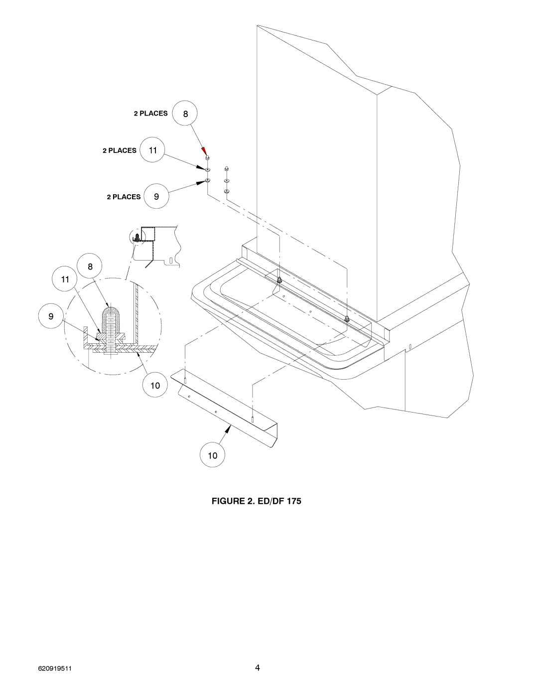 Cornelius P/N 629087914, P/N 629087915 installation instructions Ed/Df 