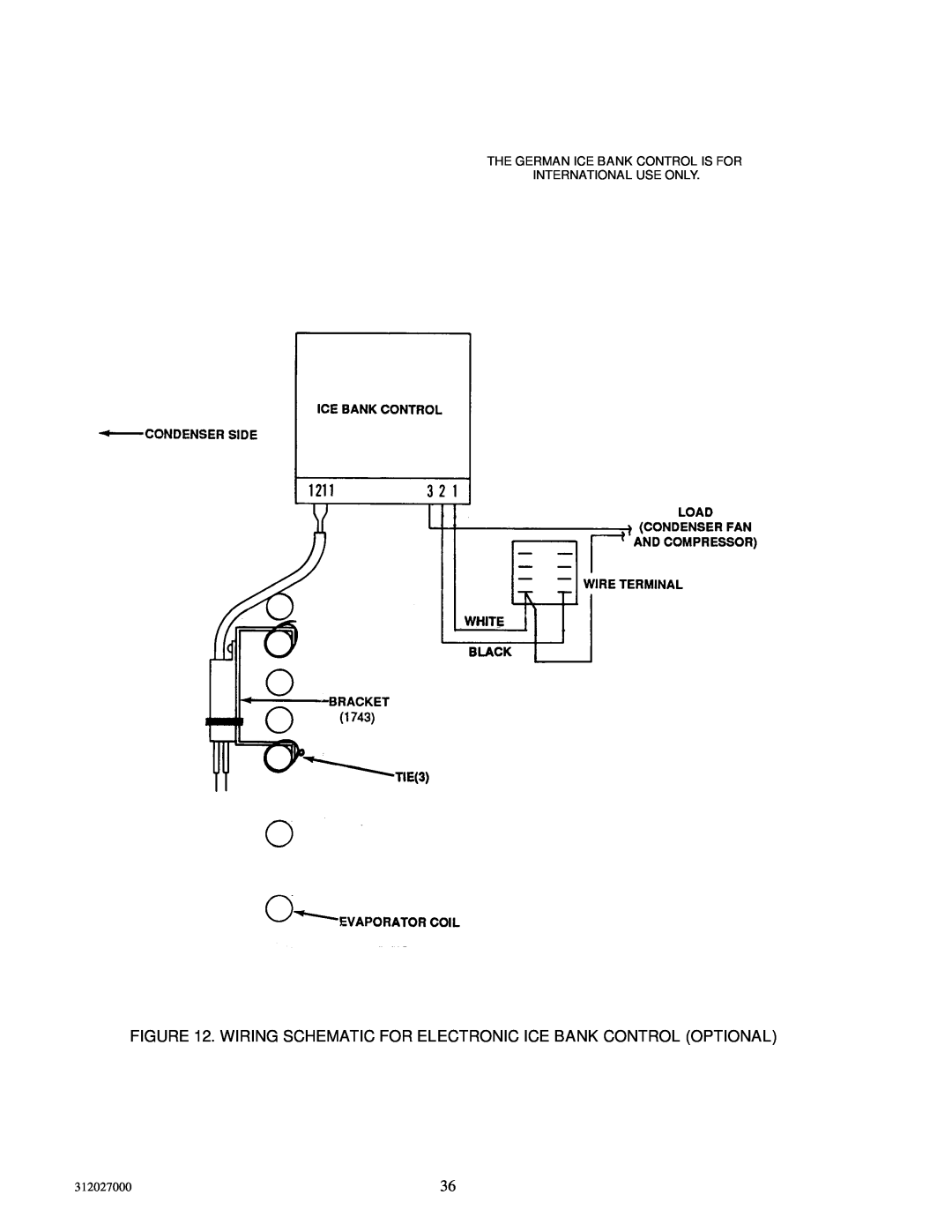 Cornelius R-134A service manual Wiring Schematic For Electronic Ice Bank Control Optional, 312027000 