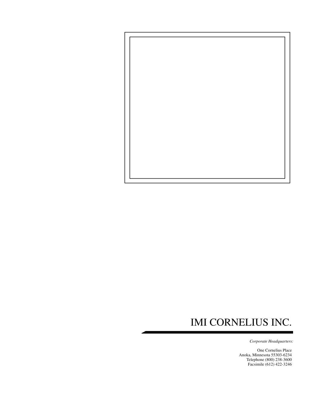 Cornelius TJ45-AB, TJ90-ABC manual IMI Cornelius INC 