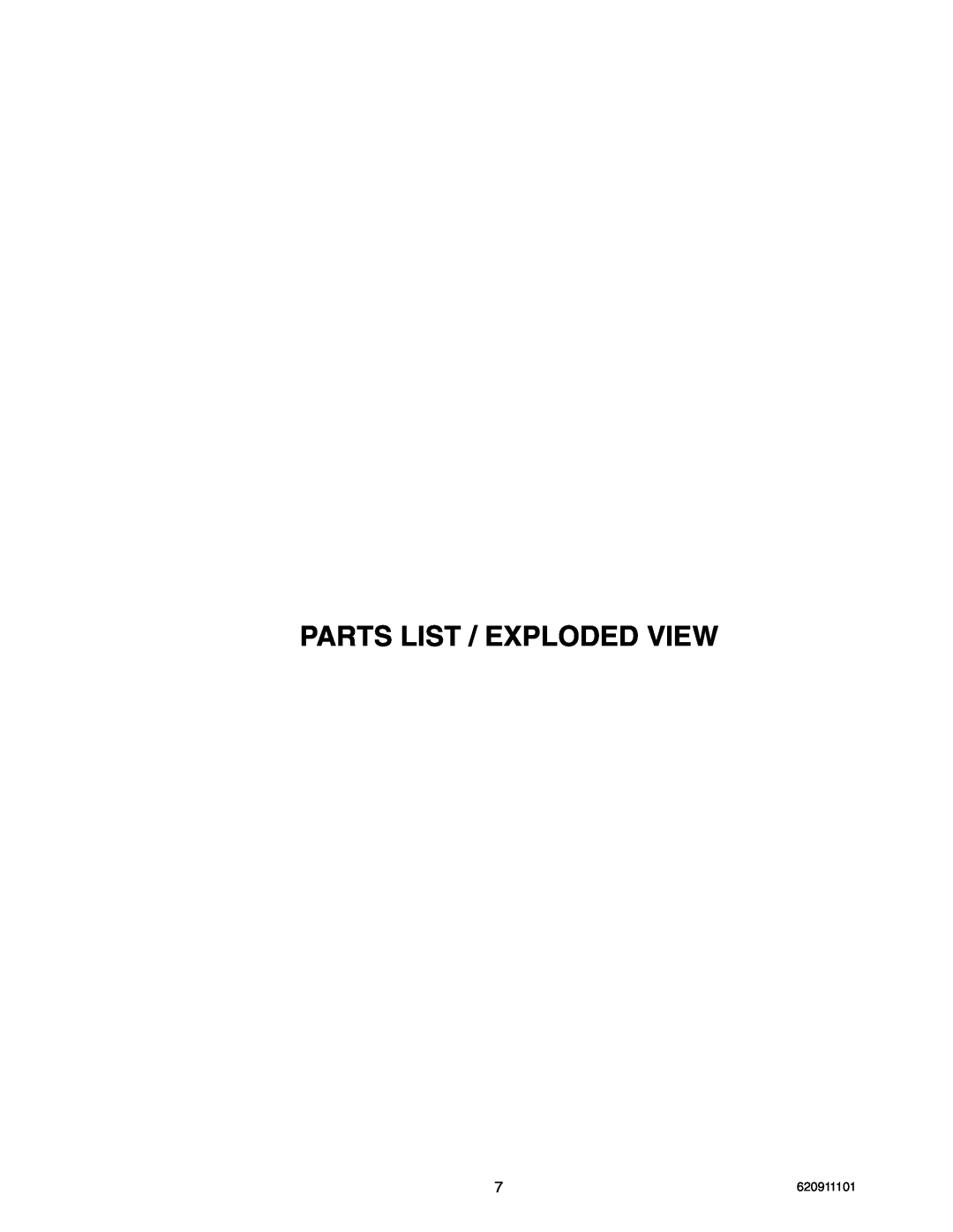 Cornelius TRIAD-150 manual Parts List / Exploded View 
