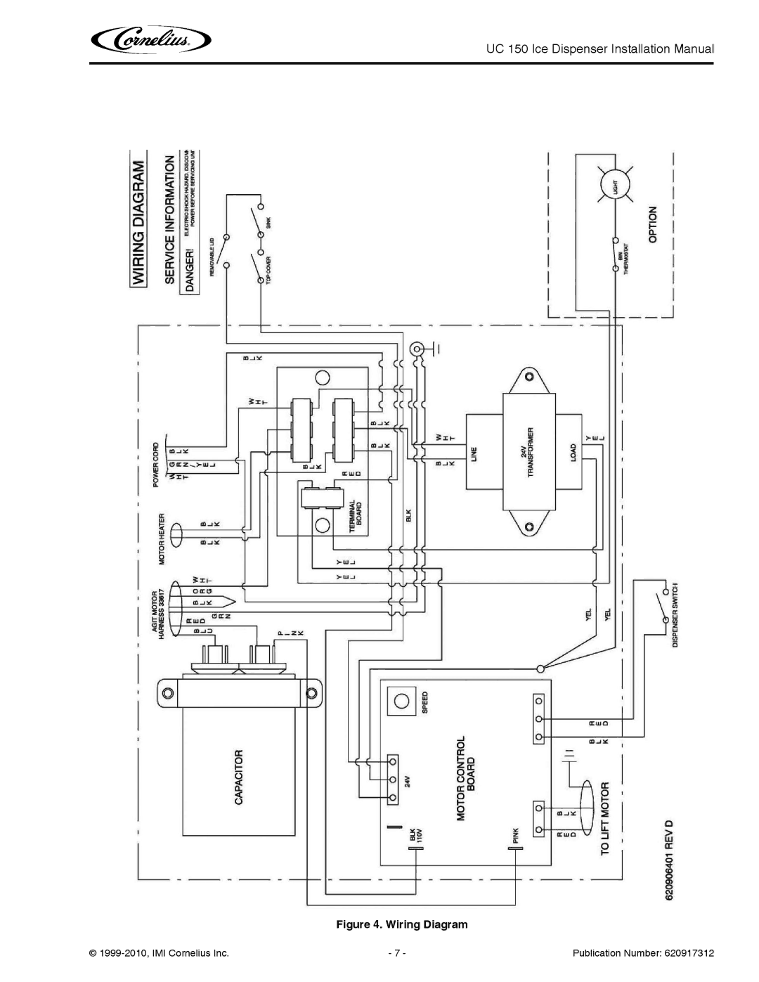 Cornelius UC 150 installation manual Wiring Diagram 