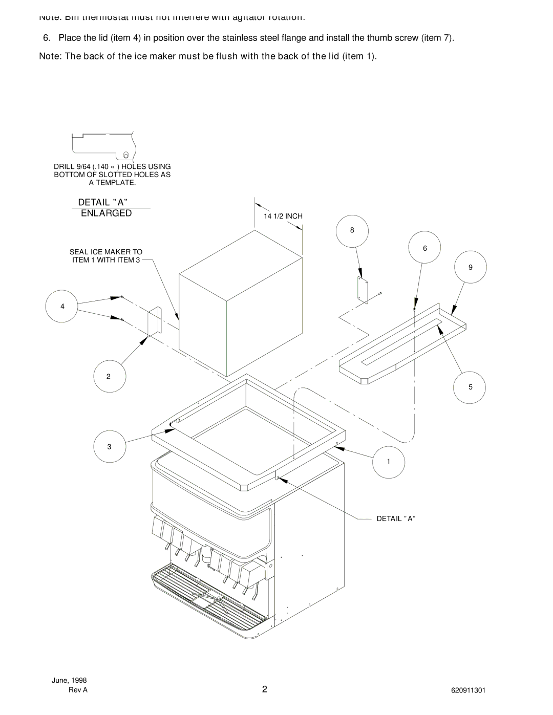 Cornelius 15303, WCC500, P/N 630000085, 620030602 manual Detail a Enlarged 