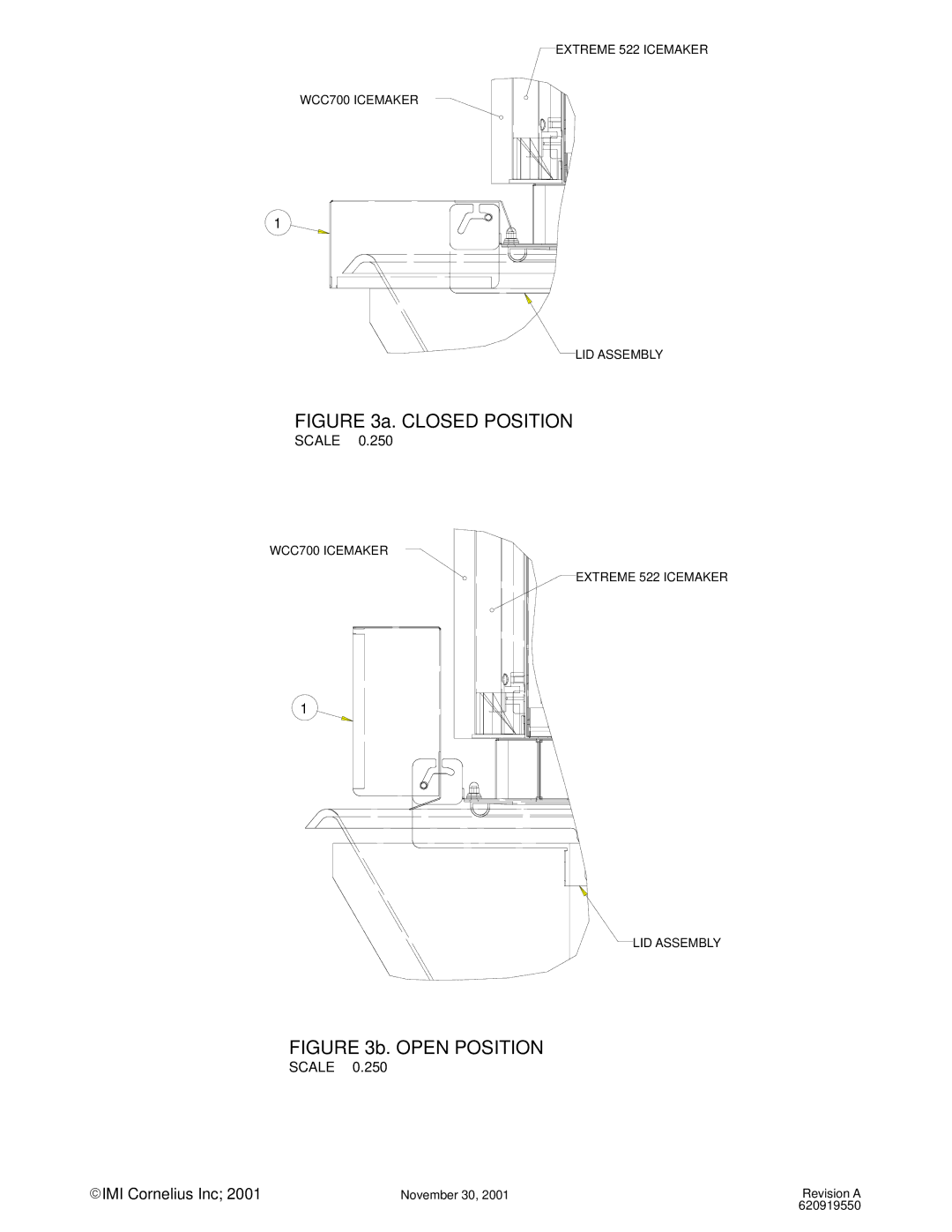 Cornelius WCC700 manual Closed Position 