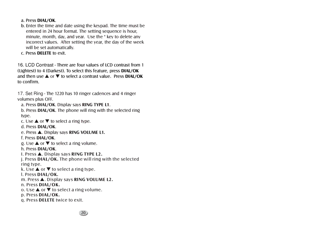 Cortelco 122000TP227S user manual Putting a call on hold, Cancelling a call on hold 