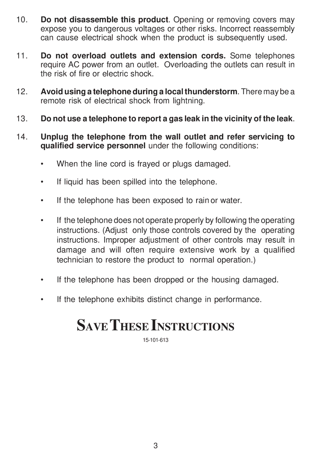 Cortelco 2194**VOE27S instruction manual 15-101-613 