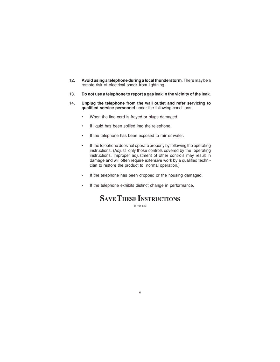 Cortelco 2200 instruction manual 15-101-613 