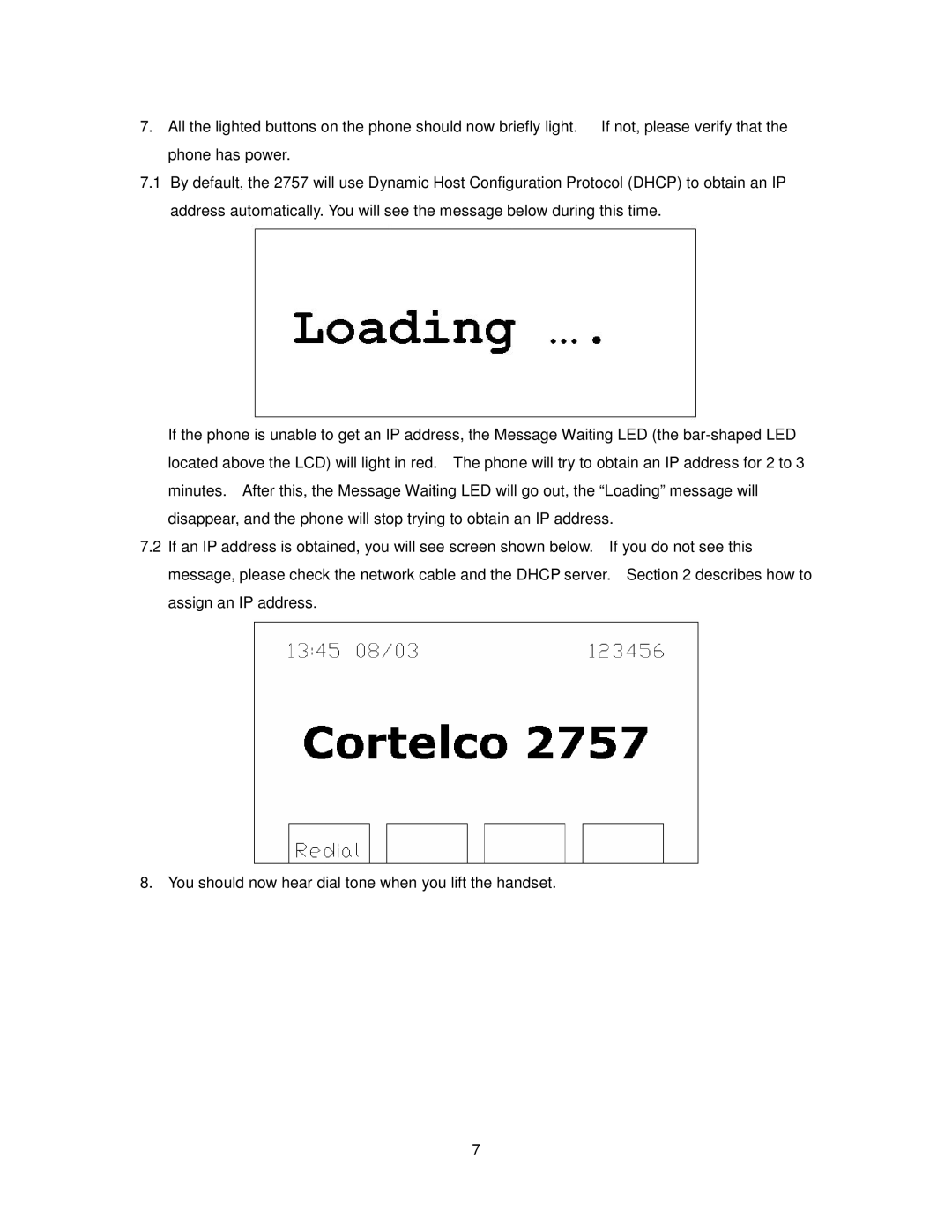 Cortelco 2757 manual 