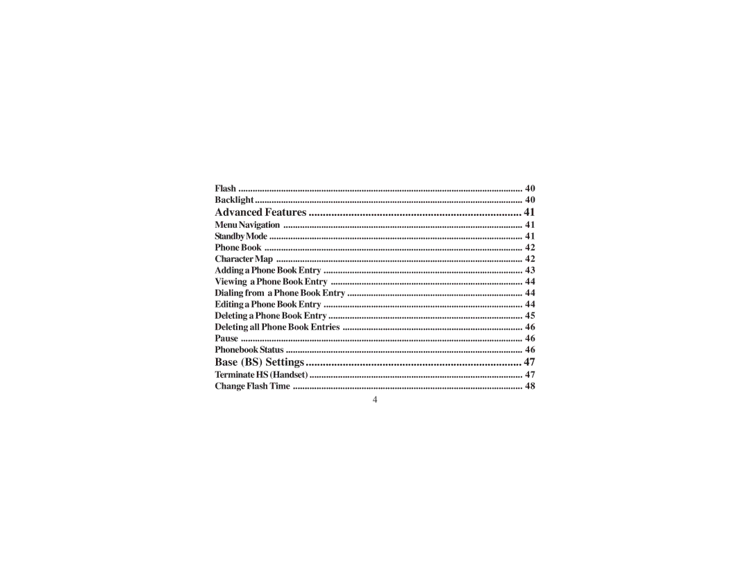 Cortelco 8012 instruction manual Base BS Settings 