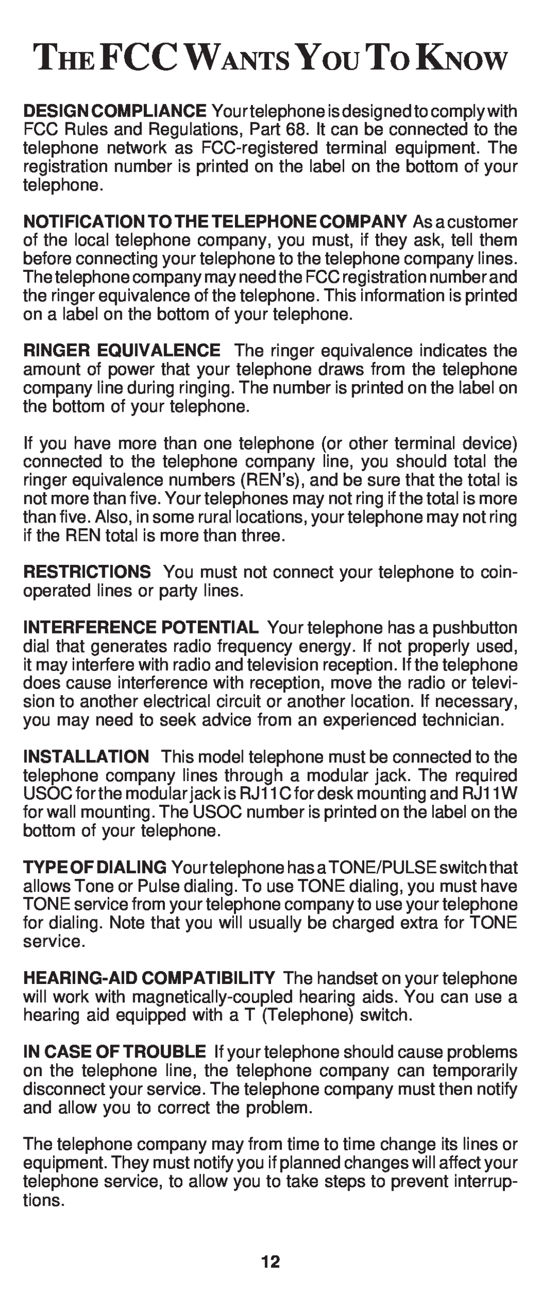 Cortelco 8150 instruction manual The Fccwants You To Know 