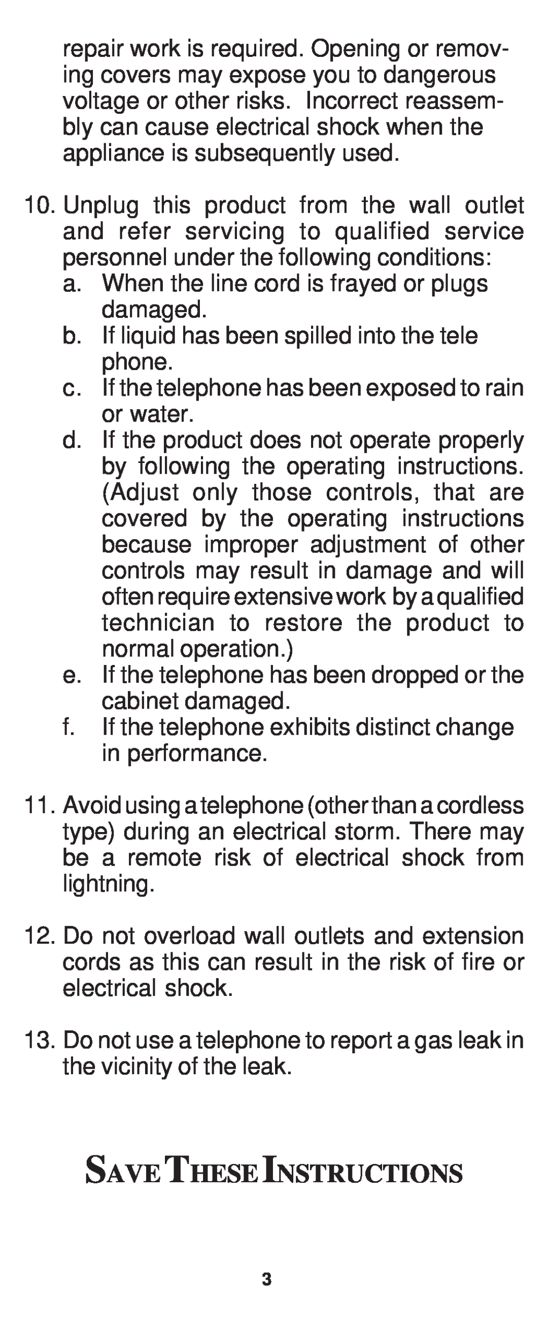 Cortelco 8150 instruction manual Savetheseinstructions 