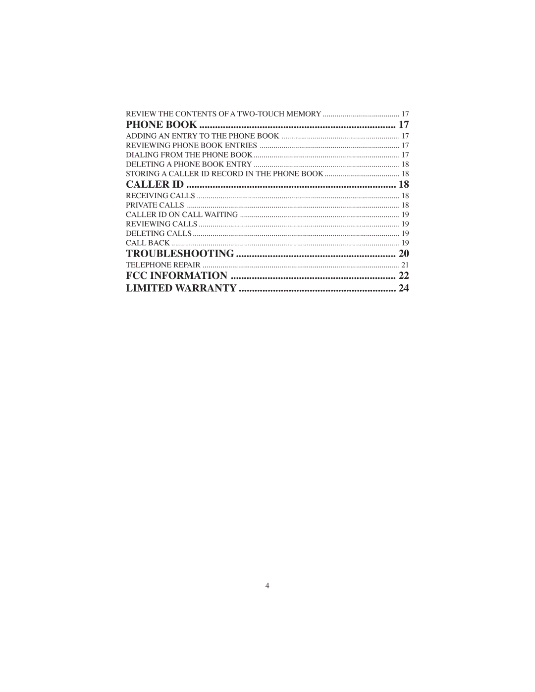 Cortelco 9120 instruction manual Troubleshooting 