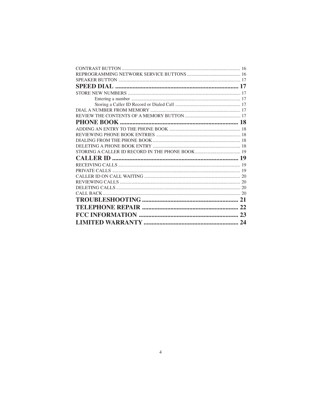 Cortelco 9125 instruction manual Speed Dial 