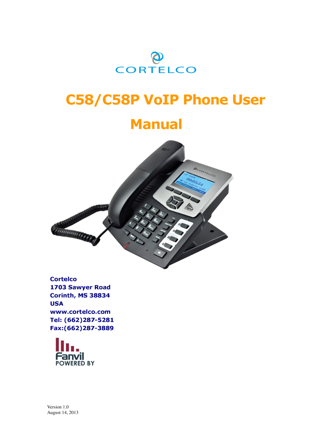 Cortelco C58P user manual Cortelco 