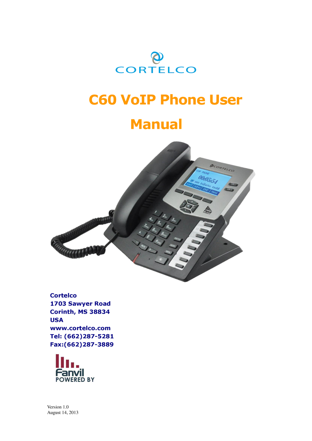 Cortelco C60 user manual Cortelco 