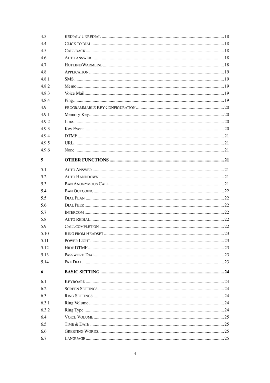 Cortelco C60 user manual Other Functions 