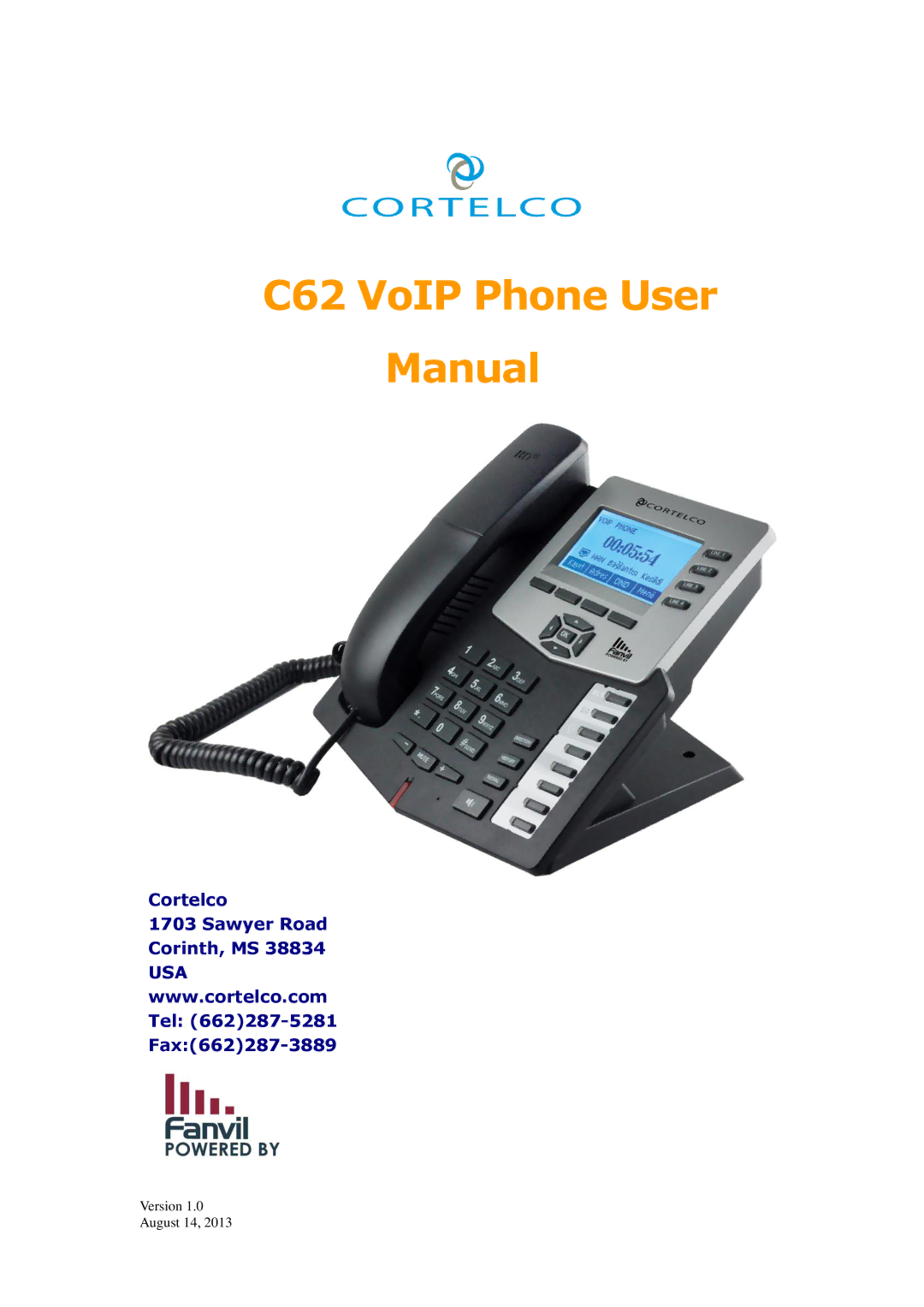 Cortelco C62 user manual Cortelco 