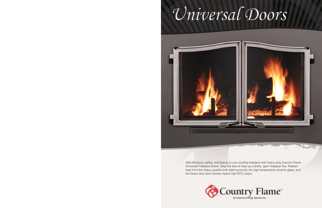Country Flame 400 SERIES dimensions 