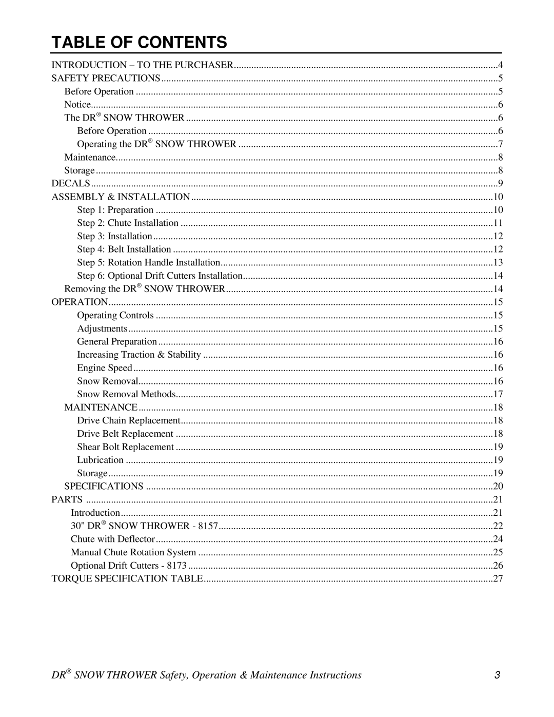 Country Home Products A2080BMA, A2080BEA, A2090TEA, A2105BEA, A2090TMA, A2110BEA, A2125TEA, A2130BEA, A2150KEA Table of Contents 