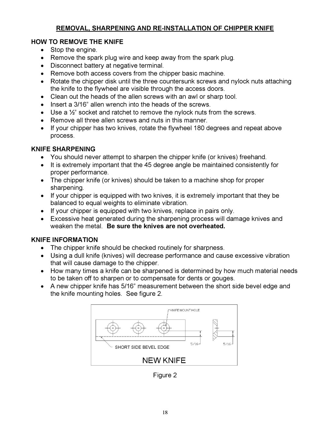 Country Home Products C123E-CHP instruction manual Knife Sharpening, Knife Information 