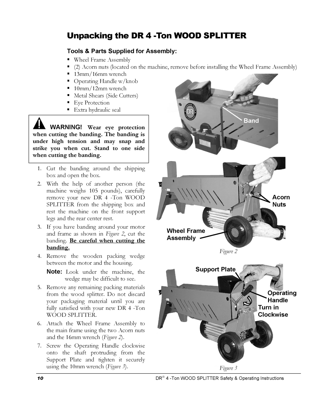 Country Home Products DR 4 -TON manual Band 