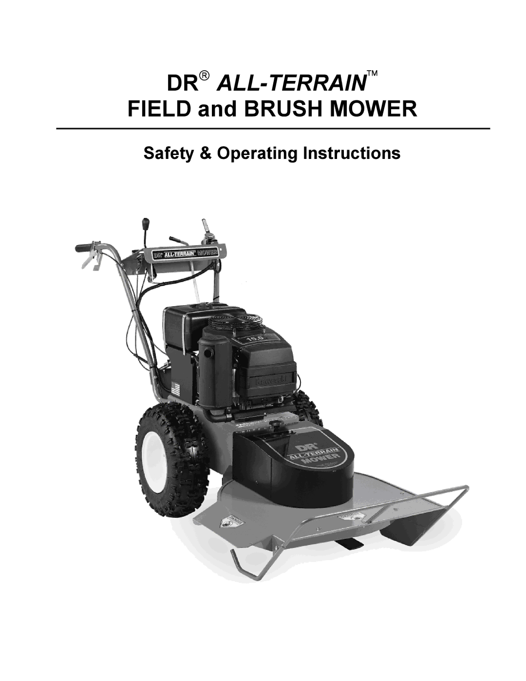 Country Home Products FIELD and BRUSH MOWER operating instructions Dr All-Terrain 