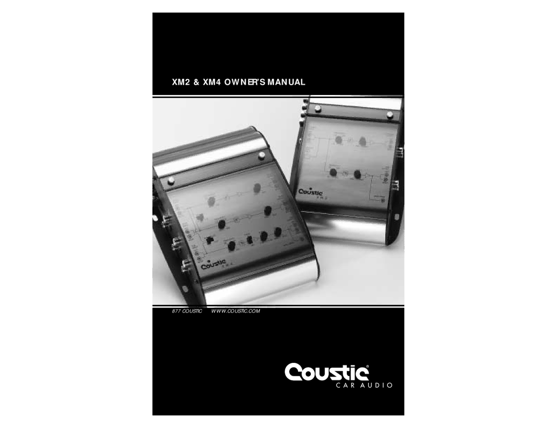 Coustic car audio owner manual 