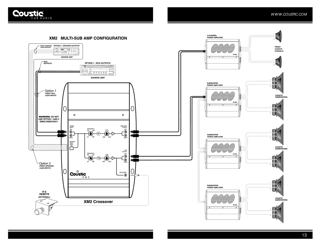 Coustic car audio owner manual 