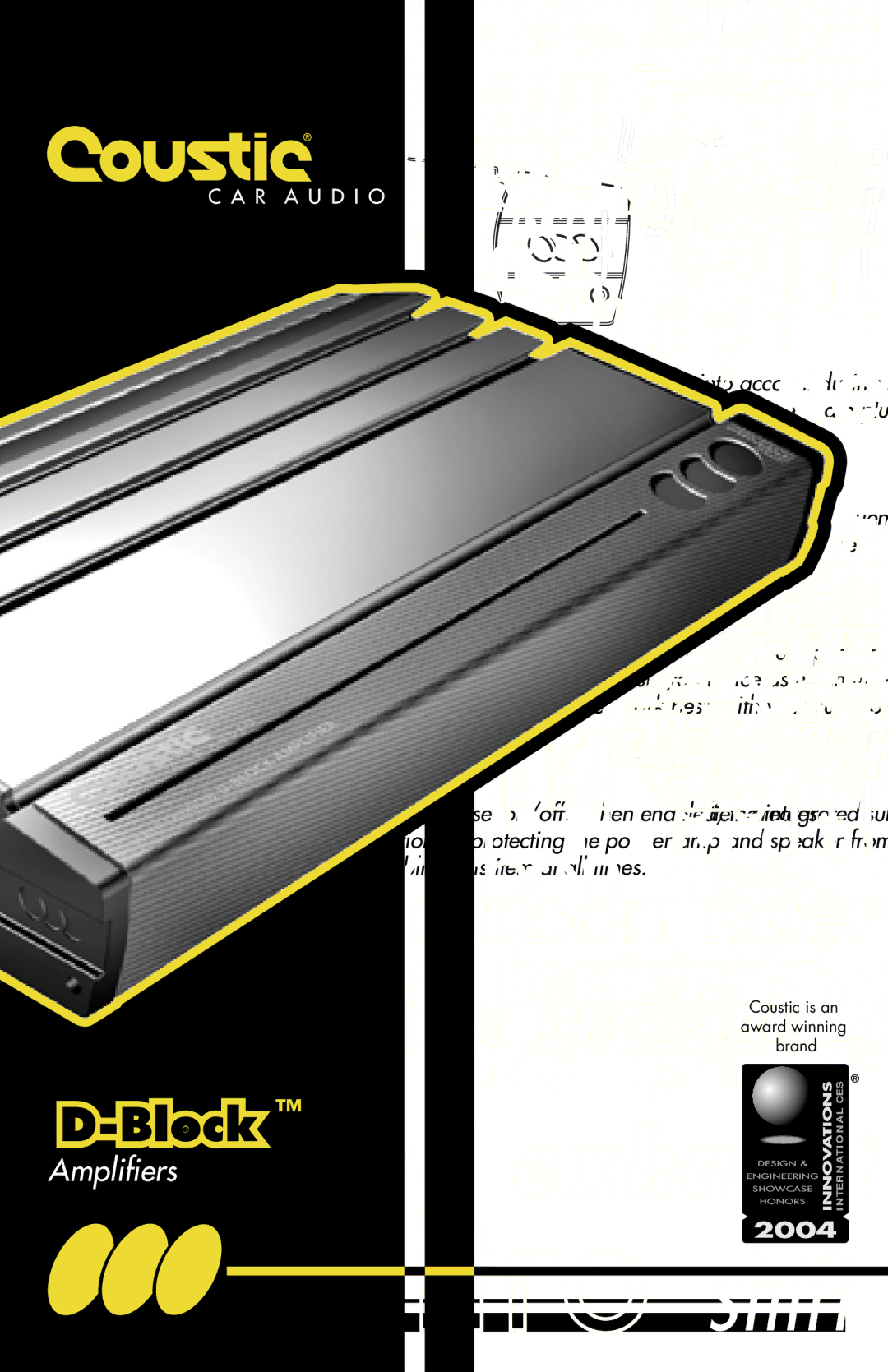 Coustic D-block System Tuning Crossover Adjustment, Crossover Frequency Selection Freq, Bass Boost Control Bass Boost 