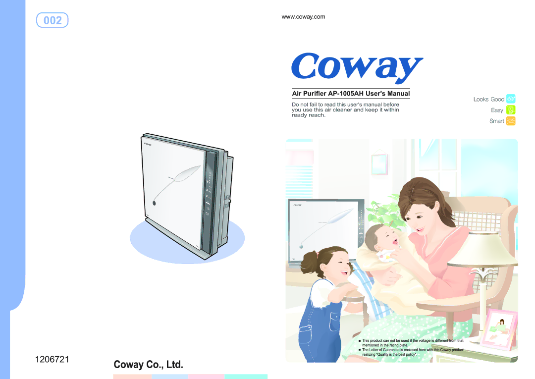 Coway AP-1005AH user manual 002 