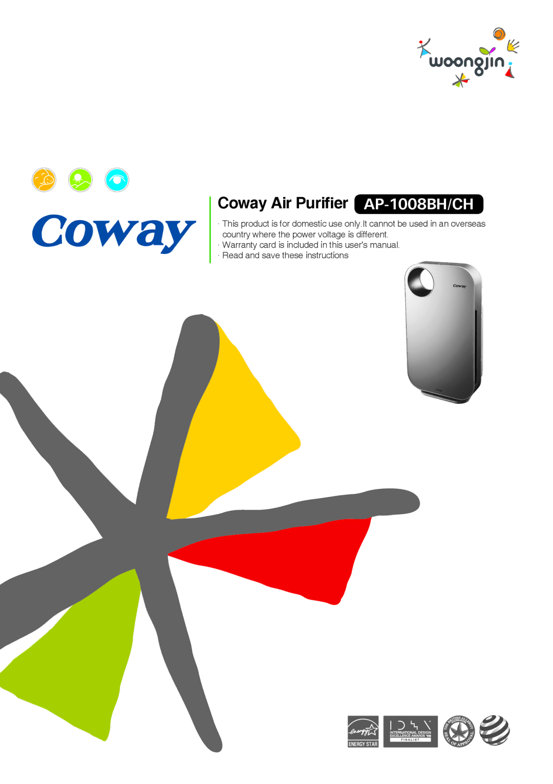 Coway AP-1008CH warranty Coway Air Purifier AP-1008BH/CH 