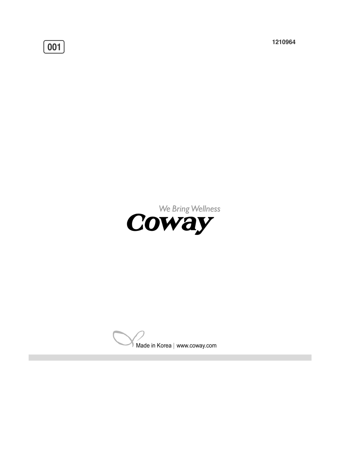 Coway BA13-BE, BA13-AE, BA13-BR, BA13-AR manual 001 