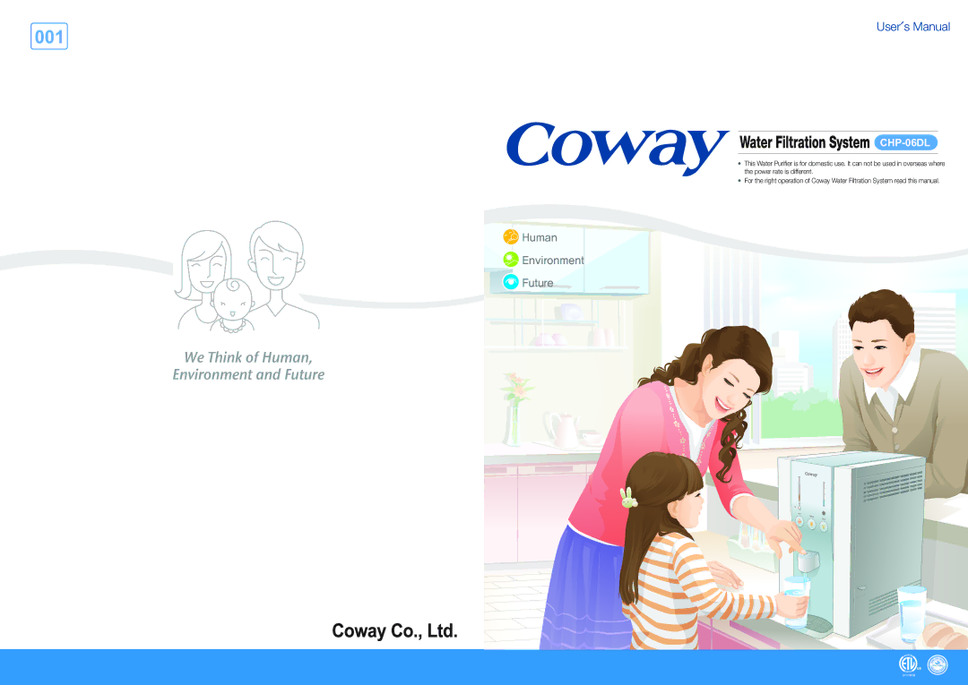 Coway CHP-06DL user manual User、s Manual 