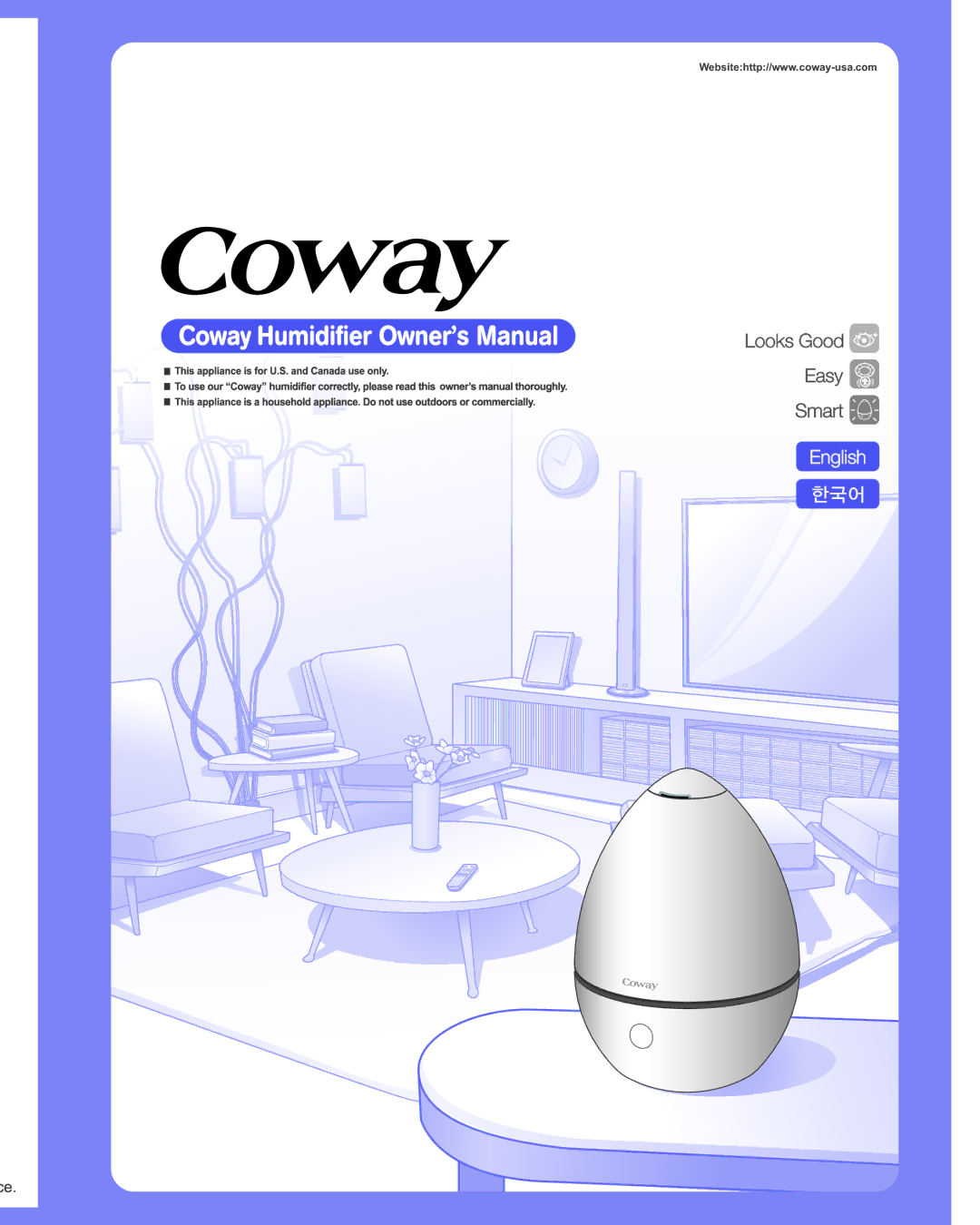 Coway MHS-U2201AX manual English 