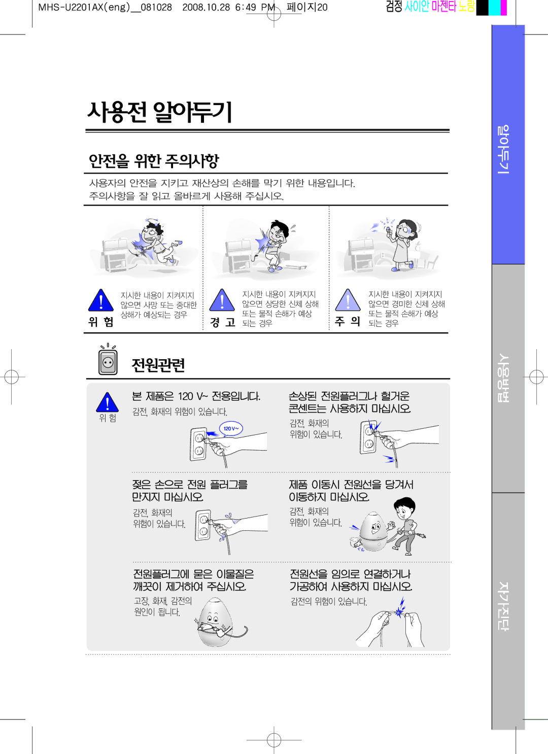 Coway MHS-U2201AX manual 