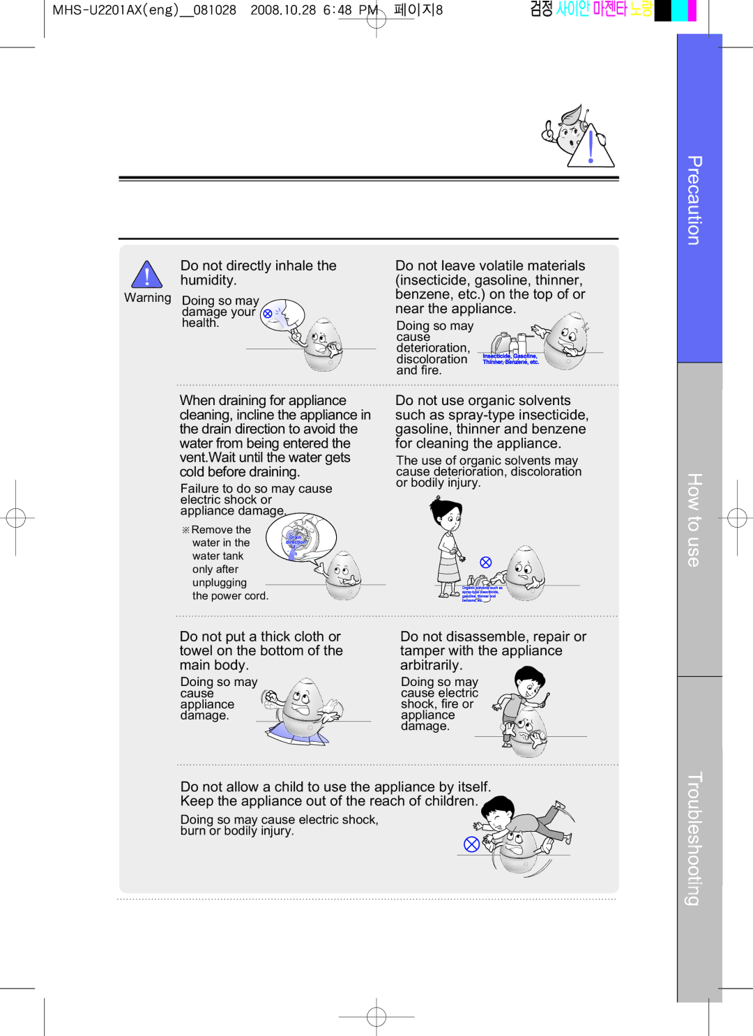 Coway MHS-U2201AX manual How to use 