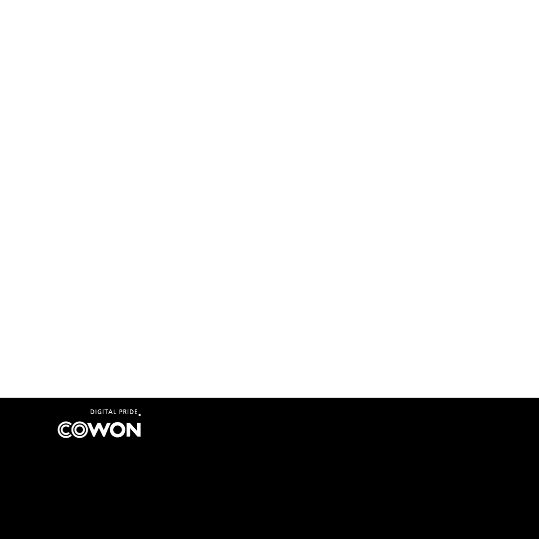 Cowon Systems 7 user manual 