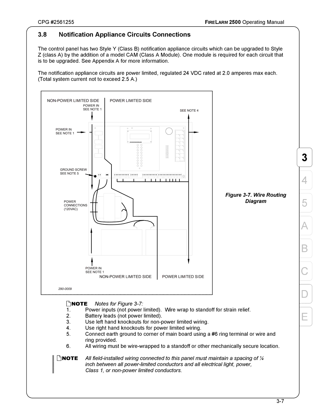 CPG CPG #2561255 manual Notification Appliance Circuits Connections, Diagram 