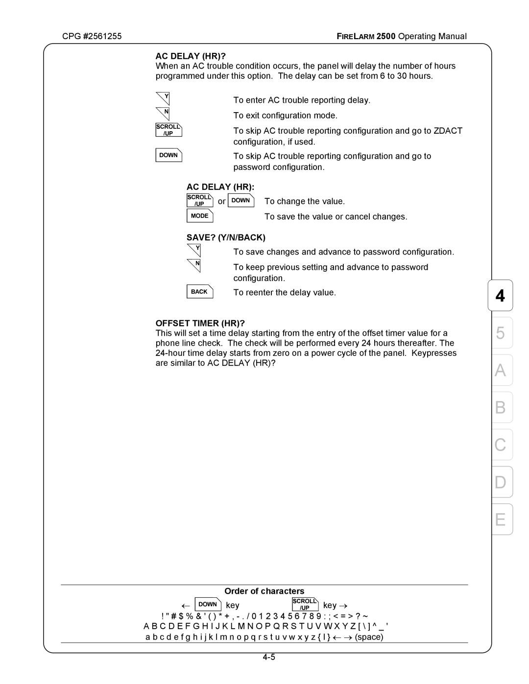 CPG CPG #2561255 manual AC Delay HR 